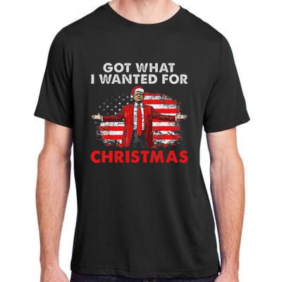 Got What I Wanted For Christmas Trump 2024 Santa Claus Adult ChromaSoft Performance T-Shirt