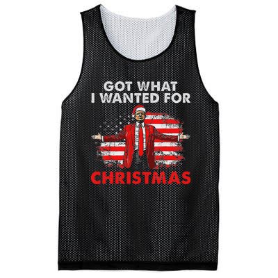 Got What I Wanted For Christmas Trump 2024 Santa Claus Mesh Reversible Basketball Jersey Tank