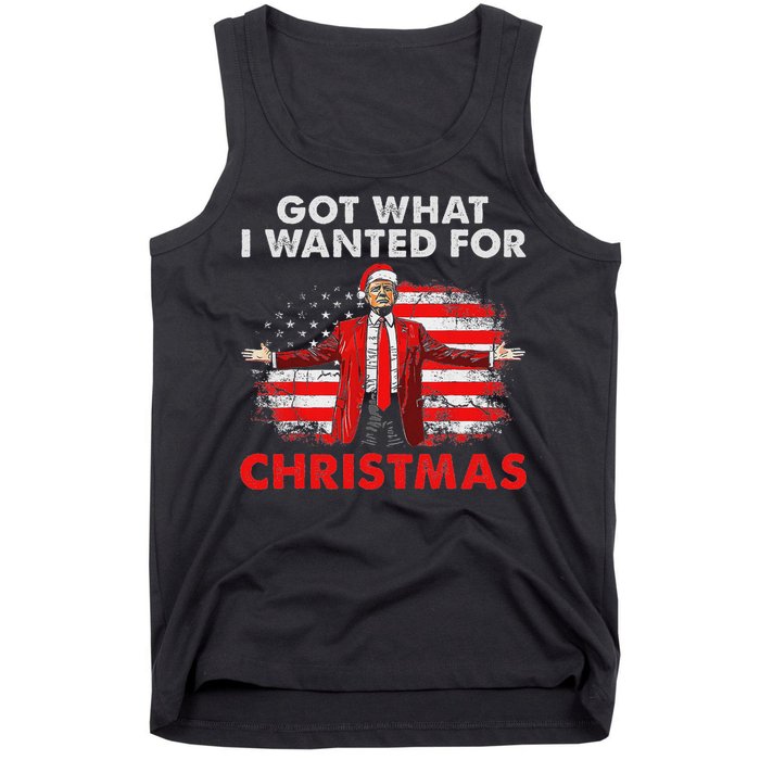 Got What I Wanted For Christmas Trump 2024 Santa Claus Tank Top