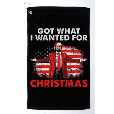 Got What I Wanted For Christmas Trump 2024 Santa Claus Platinum Collection Golf Towel