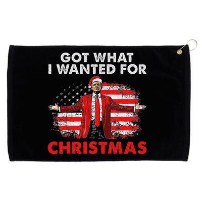 Got What I Wanted For Christmas Trump 2024 Santa Claus Grommeted Golf Towel