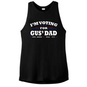 Gus Walz IM Voting For Gus Dad Tim Walz Ladies PosiCharge Tri-Blend Wicking Tank