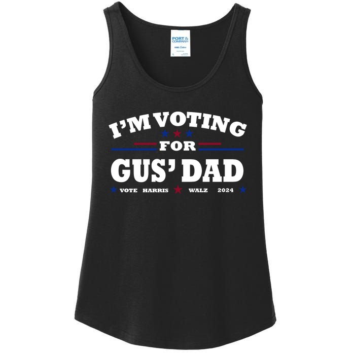 Gus Walz IM Voting For Gus Dad Tim Walz Ladies Essential Tank