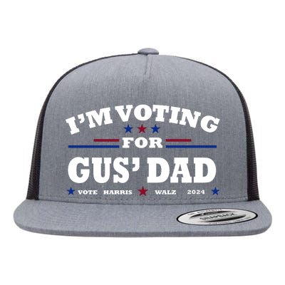 Gus Walz IM Voting For Gus Dad Tim Walz Flat Bill Trucker Hat