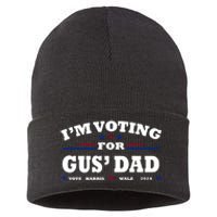 Gus Walz IM Voting For Gus Dad Tim Walz Sustainable Knit Beanie