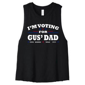 Gus Walz IM Voting For Gus Dad Tim Walz Women's Racerback Cropped Tank