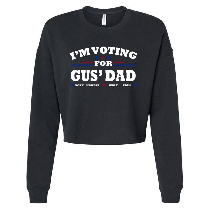 Gus Walz IM Voting For Gus Dad Tim Walz Cropped Pullover Crew