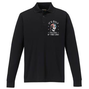 George Washington It's Only Treason If You Lose 4th Of July Performance Long Sleeve Polo