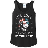 George Washington It's Only Treason If You Lose 4th Of July Ladies Essential Tank