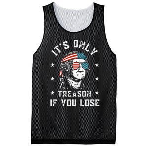 George Washington It's Only Treason If You Lose 4th Of July Mesh Reversible Basketball Jersey Tank