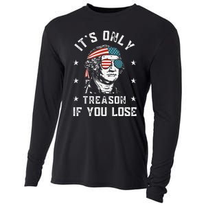 George Washington It's Only Treason If You Lose 4th Of July Cooling Performance Long Sleeve Crew