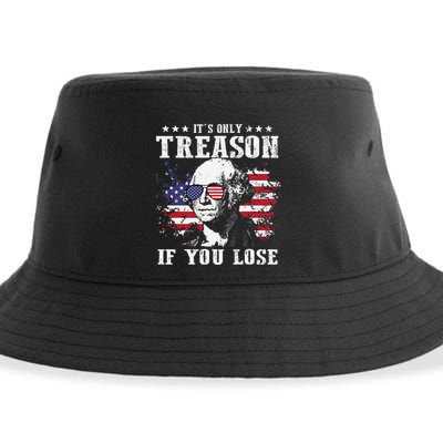 George Washington Its Only Treason If You Lose 4th Of July Sustainable Bucket Hat