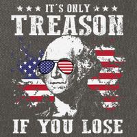 George Washington Its Only Treason If You Lose 4th Of July Cotton Canvas Backpack