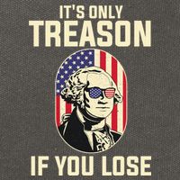 George Washington It's Only Treason If You Lose 4th Of July Cotton Canvas Backpack