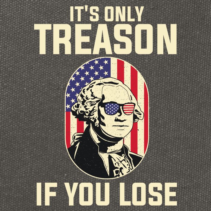 George Washington It's Only Treason If You Lose 4th Of July Cotton Canvas Backpack