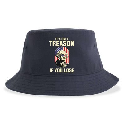 George Washington It's Only Treason If You Lose 4th Of July Sustainable Bucket Hat