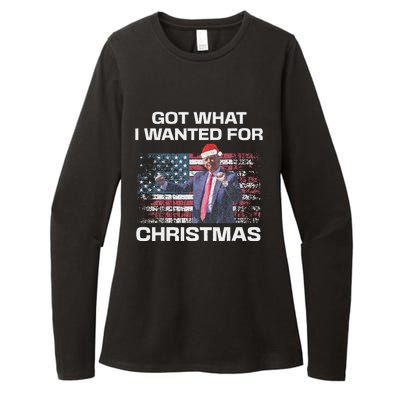 Got What I Wanted For Christmas Trump 2024 Won President Womens CVC Long Sleeve Shirt