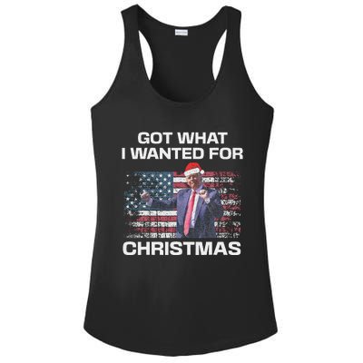 Got What I Wanted For Christmas Trump 2024 Won President Ladies PosiCharge Competitor Racerback Tank