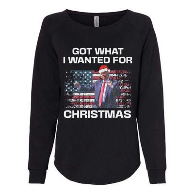 Got What I Wanted For Christmas Trump 2024 Won President Womens California Wash Sweatshirt