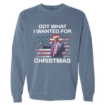 Got What I Wanted For Christmas Trump 2024 Won President Garment-Dyed Sweatshirt