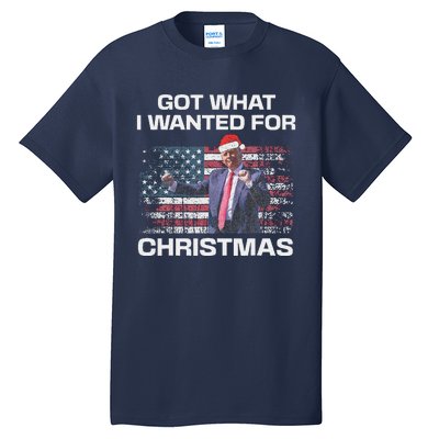 Got What I Wanted For Christmas Trump 2024 Won President Tall T-Shirt