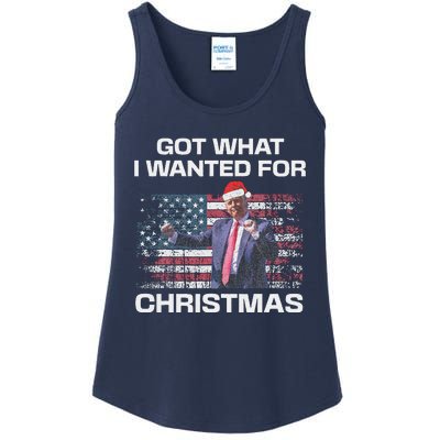 Got What I Wanted For Christmas Trump 2024 Won President Ladies Essential Tank