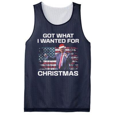 Got What I Wanted For Christmas Trump 2024 Won President Mesh Reversible Basketball Jersey Tank