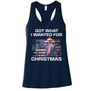 Got What I Wanted For Christmas Trump 2024 Won President Women's Racerback Tank