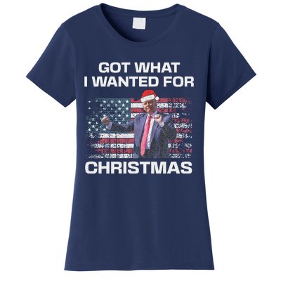 Got What I Wanted For Christmas Trump 2024 Won President Women's T-Shirt