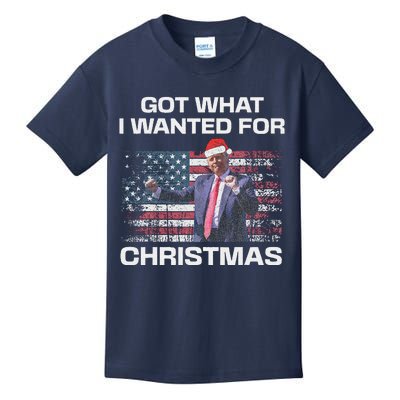 Got What I Wanted For Christmas Trump 2024 Won President Kids T-Shirt