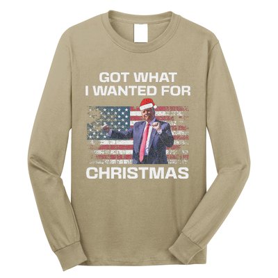 Got What I Wanted For Christmas Trump 2024 Won President Long Sleeve Shirt