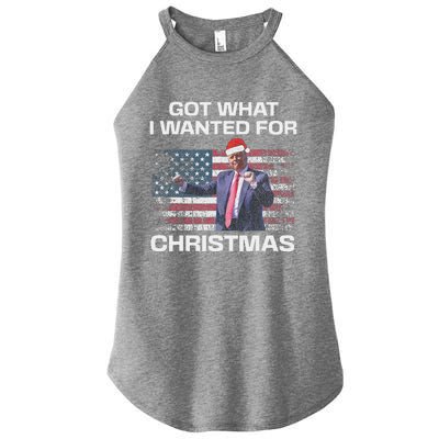 Got What I Wanted For Christmas Trump 2024 Won President Women's Perfect Tri Rocker Tank