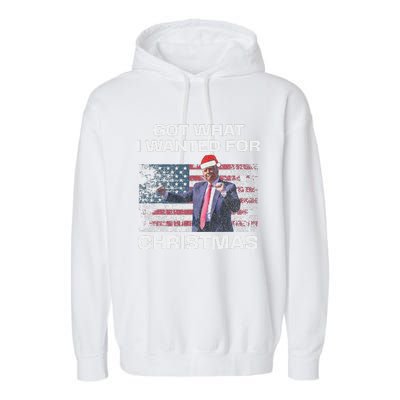 Got What I Wanted For Christmas Trump 2024 Won President Garment-Dyed Fleece Hoodie