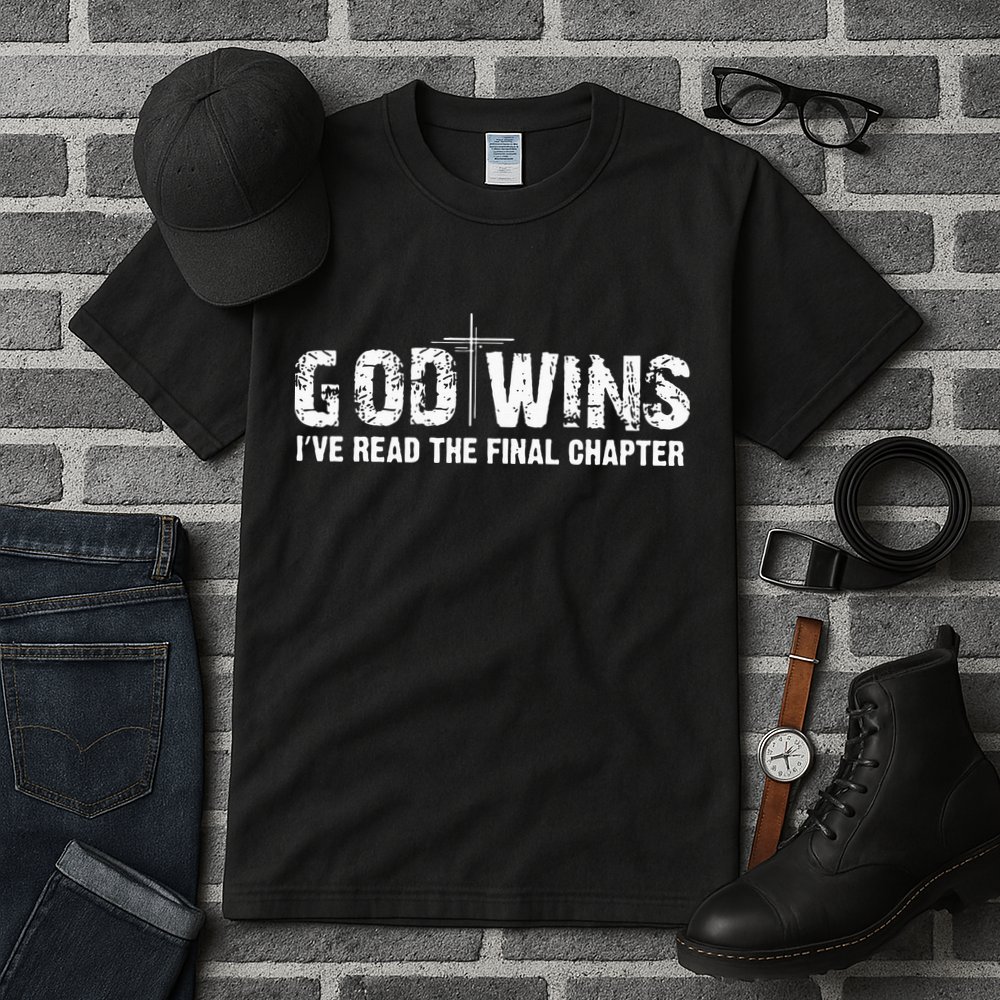 God Wins I Ve Read The Final Chapter Christian Faith Lover Tall T-Shirt