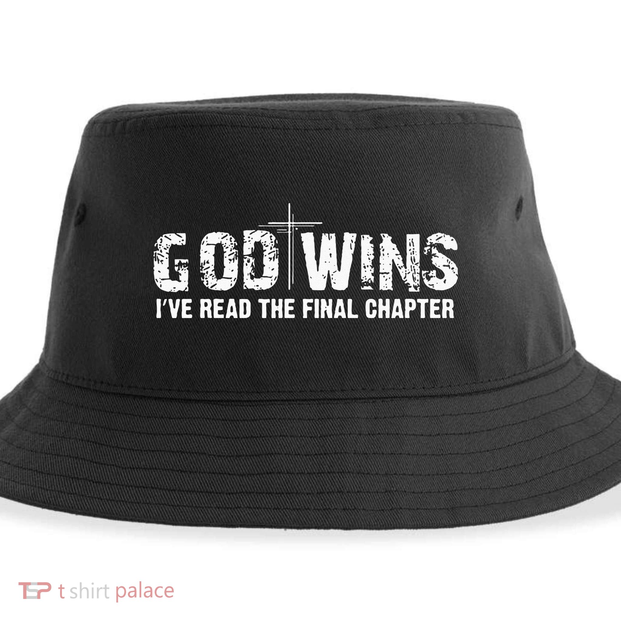 God Wins I Ve Read The Final Chapter Christian Faith Lover Sustainable Bucket Hat