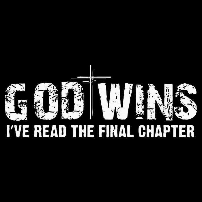 God Wins I Ve Read The Final Chapter Christian Faith Lover Drawstring Bag