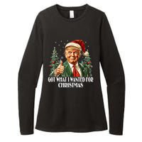 Got What I Wanted For Christmas Trump Xmas Pajamas 2024 Womens CVC Long Sleeve Shirt