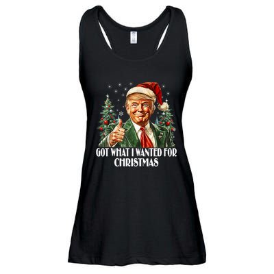 Got What I Wanted For Christmas Trump Xmas Pajamas 2024 Ladies Essential Flowy Tank