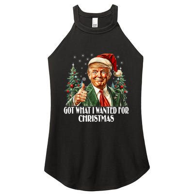 Got What I Wanted For Christmas Trump Xmas Pajamas 2024 Women's Perfect Tri Rocker Tank