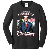 Got What I Wanted For Christmas Trump 2024 Kids Long Sleeve Shirt