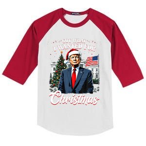 Got What I Wanted For Christmas Trump 2024 Kids Colorblock Raglan Jersey