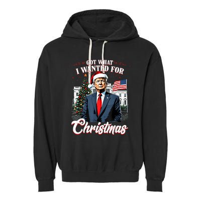 Got What I Wanted For Christmas Trump 2024 Garment-Dyed Fleece Hoodie