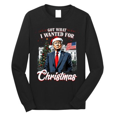 Got What I Wanted For Christmas Trump 2024 Long Sleeve Shirt