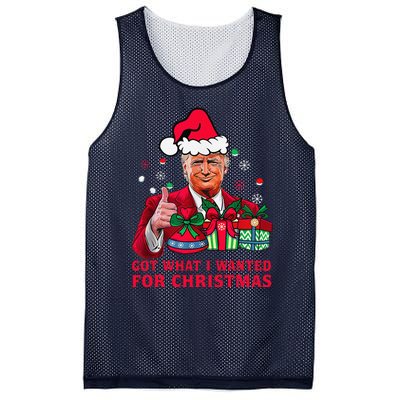 Got What I Wanted For Christmas Trump 2024 Won President Mesh Reversible Basketball Jersey Tank