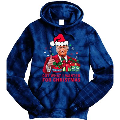 Got What I Wanted For Christmas Trump 2024 Won President Tie Dye Hoodie