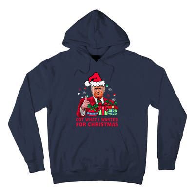 Got What I Wanted For Christmas Trump 2024 Won President Tall Hoodie