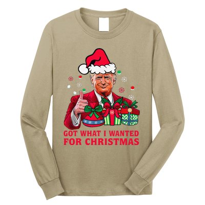 Got What I Wanted For Christmas Trump 2024 Won President Long Sleeve Shirt