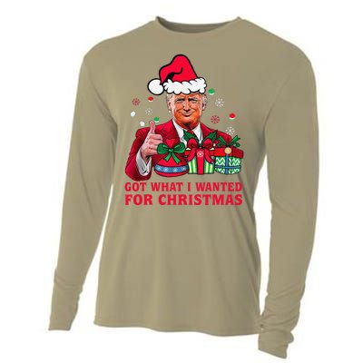 Got What I Wanted For Christmas Trump 2024 Won President Cooling Performance Long Sleeve Crew