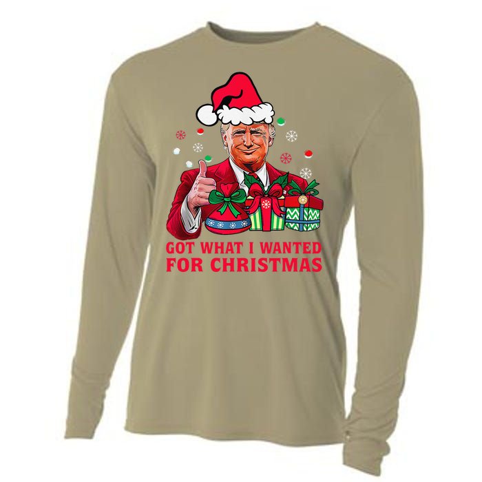 Got What I Wanted For Christmas Trump 2024 Won President Cooling Performance Long Sleeve Crew