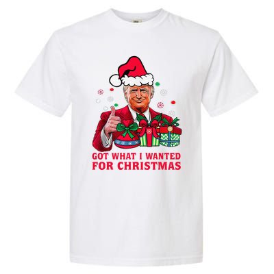 Got What I Wanted For Christmas Trump 2024 Won President Garment-Dyed Heavyweight T-Shirt